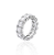 Aliança Inteira Moissanite 5mm Russa - Imagem 1