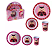 KIT REFEICAO MELAMINA JOANINHA - Imagem 1