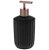 PORTA SABONETE ACRILICO PRETO RÔSE 350ML 1527 - Imagem 1
