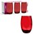 COPO VIDRO 450ML 6PCS VERMELHO - Imagem 1