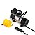 COMPRESSOR DE AR METALICO 12V VAZAO 25L/MIN 150PSI C/ BICOS - Imagem 1