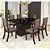 Conjunto Sala de Jantar Mesa em Vidro 6 Cadeiras Drive Espresso Móveis Choco/Canela - Imagem 1