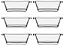 CJ TRAVESSAS VIDRO 6PCS 10,5X4 - Imagem 1