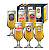 TACA VIDRO 370ML 6PCS BARCELON - Imagem 1