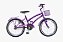 BICICLETA 16 MILANO AURA (CACESSORIOS ACO) M1 RODAS ALUMINIO VIOLETA - Imagem 1