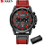 Relógio Montre Homme Pulseira Vermelha - Imagem 1
