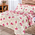Kit Edredom Dupla Face Estampado Casal Padrao 03 Pecas Tecido Misto Percal 180 Fios Requinte - Floral Rose - Imagem 1