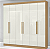 Guarda-Roupa Casal 6 Portas 2 Gavetas Atacama/Off White - Imagem 1