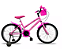 BICICLETA 20 MILANO CROMY FAST M1 VB S/MARCHA ARO CUBO FERRO COM CESTA BRANCO - Imagem 1