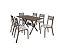 CONJUNTO DE MESA JADE 1,36 COM 6 CAD - Imagem 1