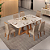 CONJUNTO DE MESA LIZ 1,60 6CAD BARBARA - Imagem 1