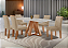 CONJUNTO DE MESA MADRI 1,70 6CAD JADE - Imagem 1