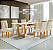 CONJUNTO DE MESA DUBAI 1,70 6CAD LISBOA - Imagem 1