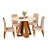 CONJUNTO DE MESA SLIN 0,90 4 CAD SOL - Imagem 1