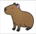 Tapete Capacho Capivara - Imagem 1