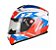 CAPACETE B-12 ST BITWELVE BRANCO/VERM SMART TRIP C/BLUETOOTH - Imagem 1