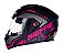 CAPACETE B-12 NAKED PRETO F/PINK - Imagem 1