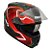 CAPACETE B-40 TRON PRETO/VERMELHO - Imagem 2