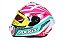 CAPACETE AXXIS DRAKEN TRACER GLOSS WHITE/TIFANY/PINK - Imagem 1