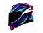 CAPACETE AXXIS EAGLE POWER GLOSS WHITE/PURPLE/TIFANY - Imagem 1