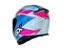 CAPACETE ASX EAGLE FAST BRILHO BRANCO/ROSA/AZUL - Imagem 2