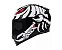 CAPACETE ASX EAGLE SCORPION BRILHO PRETO/BRANCO/VERMELHO - Imagem 1