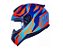 CAPACETE NORISK RAZOR CUTTING FLUO ORG/BLUE - Imagem 1