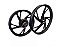 RODA ALUMINIO BIZ 125 05/21 5P.PRET FOSC DISCO(PE GALINHA) - Imagem 1