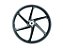 RODA ALUMINIO BIZ 125 DISC 6P PRET DIANT - Imagem 1