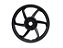 RODA ALUMINIO BIZ 125 6P PRET TRAS - Imagem 1