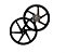 RODA ALUMINIO BROS 125/150 PRET 6P DISCO - Imagem 1