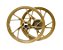 RODA ALUMINIO CG 150 04/17/CG 160 START MOD.CG 160 DOURADO A DISCO - Imagem 1
