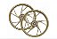 RODA ALUMINIO CG 150/CG 160 START MOD.CG 160 DOURADO A TAMBOR - Imagem 1