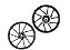 RODA ALUMINIO CROSSER 150 PRET FOSCO S/ABS - Imagem 1