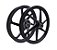 RODA ALUMINIO FACTOR 125/150/FAZER 150 6P DISCO PRETO - Imagem 1