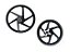 RODA ALUMINIO POP 100/110 6P PRETO  FOSCO - Imagem 1