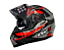 CAPACETE FW3 GTX FOX GRAFITE/VERM - Imagem 1
