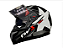CAPACETE FW3 GTX STAR PRETO BRILHANTE GRAFITE/PRATA - Imagem 1