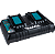 CARREGADOR DE BATERIA DUPLO DC18RD - 127V 196928-9 - Imagem 1