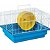 Gaiola para Transporte de Hamster e Pequenos Roedores Completa Azul Único - Imagem 1