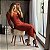 Vestido Midi Tricot Ombro So - Imagem 1