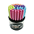 Caneta Gel Happy 0.7 Colorida - Display C/ 50 Unid. Sortidas - Imagem 1