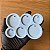 Molde Silicone 6 Bolinhas C Furo 3 4 5cm M82 Resina - Imagem 3