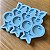 Molde Silicone 13 Pingentes Tag Resina M84 Colar - Imagem 2