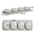 Molde Forma Silicone Sabonete Oval 4 Cavidades F10 - Imagem 1