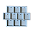 Molde Silicone Quadrado 4x4 10 Cav Resina Tag M12 - Imagem 1