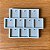 Molde Silicone Quadrado 4x4 10 Cav Resina Tag M12 - Imagem 3