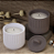 Molde Silicone Pote Ripado Vela Cimento M500 - Imagem 3