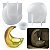 Molde Silicone Suporte Vela Lua Sabonete Decora Casa M18 - Imagem 1
