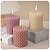 Molde Silicone Vela Cilindro Bolinhas Casa Decoração M21 - Imagem 2